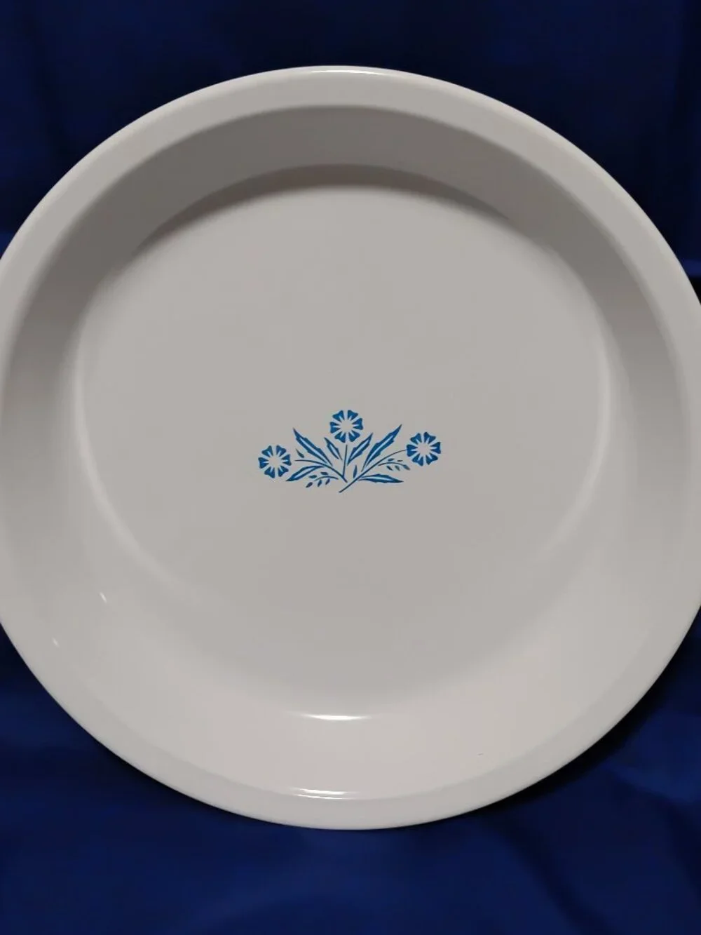 Vintage Corning Ware BLUE CORNFLOWER Baking Pie Plate Dish 9 Inch P-309